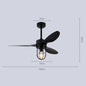 42 InchCage Ceiling Fan Light Farmhouse Remote Control Decorative Smart Dc Ceiling Fan With Light 