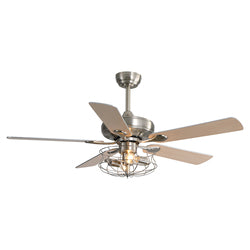 Wholesale Custom App Control 5 Blades Fan Light Ac Dc 52 Inch Decorative Ceiling Fan With Remote Control 