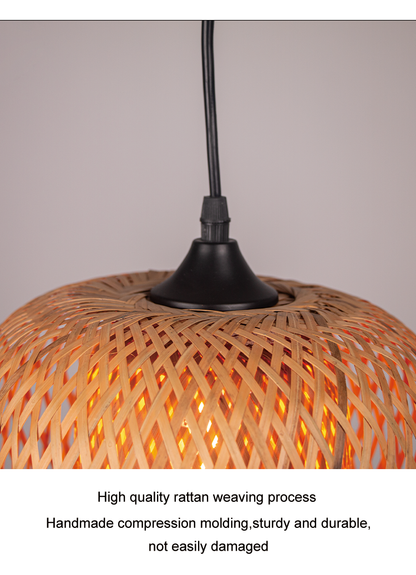 Natural Rattan Art Chandeliers Pendant Lights Nordic Market Price Bamboo Pendant Light 