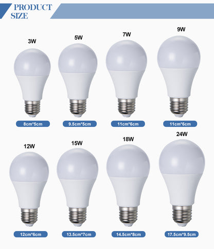 Free samples led bulb raw material 5W 7W 9W 12W 15W 18W 24W A60 skd/ckd led bulb lighting lamp