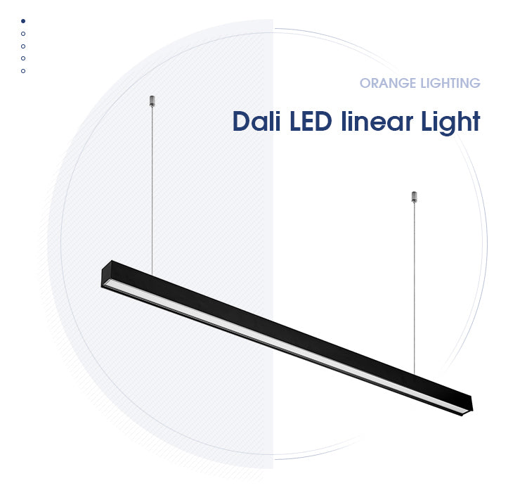 40W LED Hanging Light 0-10v Dimming Aluminum Profile Ultra-Thin Embedded LED Linear Light LED Linear Luminaire 