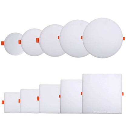 Factory Manufacturers Competitive Price DOB Frameless Backlit Plastic Square Round Surface Mounted Ceiling Led Panel Lights