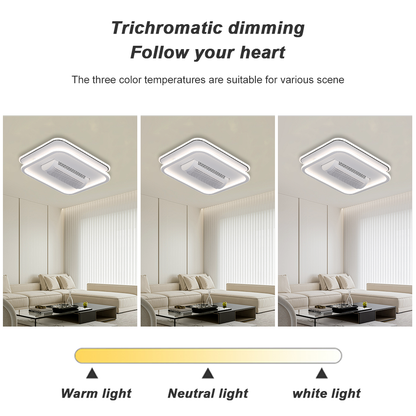 European Style Led Ceiling Fans Smart Home Pendant Lights Minimalist Style Led Ceiling Fans 