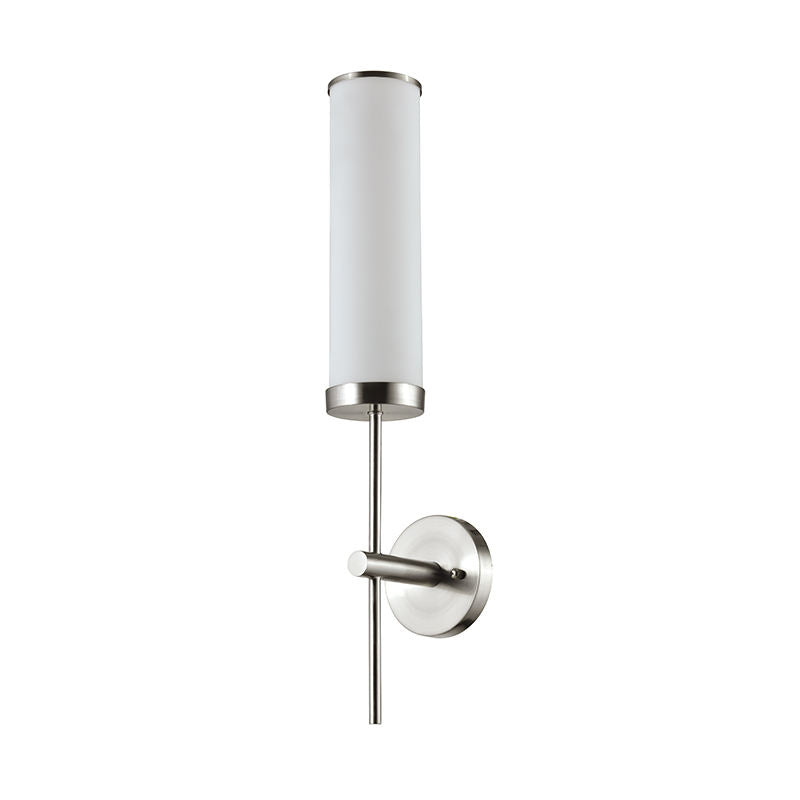 Hotel E26 Sconce White Linen Metal Wall Lamp Wall Mount Bedside Lamp with Reading Light