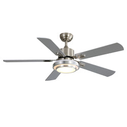 220V full copper wire 52inch led ceiling indoor fans with remote control ceilign fan with light 