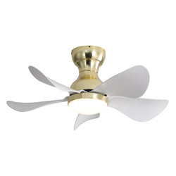 29 Inch Small Size Ceiling Fan Hot Sale DC Motor 5 ABS Blade Led Ceiling Fan With Light For Indoor