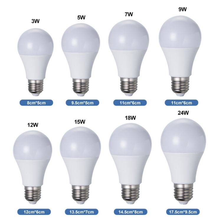 Free samples led bulb raw material 5W 7W 9W 12W 15W 18W 24W A60 skd/ckd led bulb lighting lamp