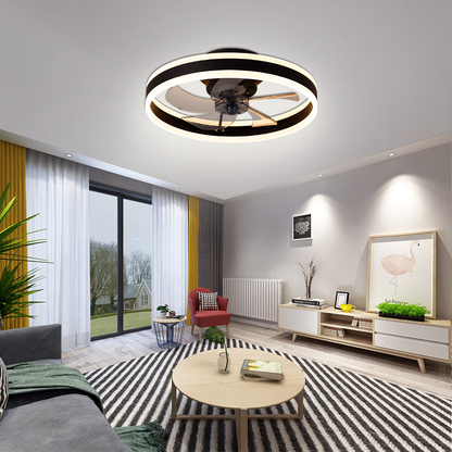 Flush Mount Luxury Chandelier Modern Smart Celling Fan Light Bldc Ceiling Fan With Light And Remote