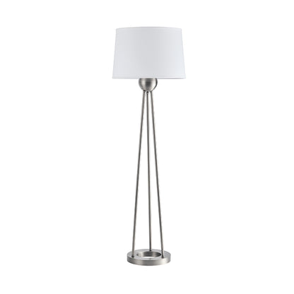 Modern Hotel Home Black White Metal Shade Standing Light Floor Lamp for Bedroom Living Room