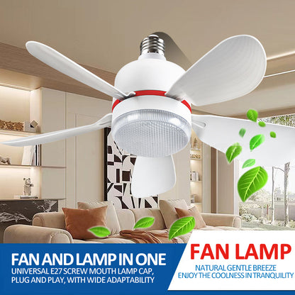 16 Inch 5 Blade Ceiling Fan Small Size E26 E27 Socket Ceiling Fan High Quality Simple Modern Ceiling Fan With Light