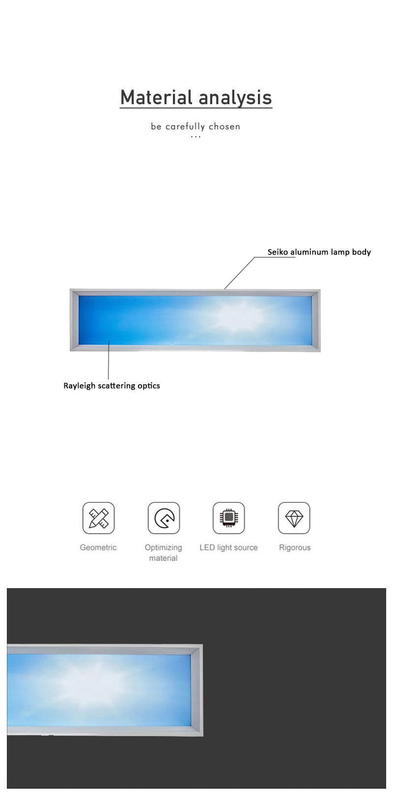 Blue Sky Smart Lamp Integrated Suspended Ceiling Kitchen Corridor Office Project Rgb Led Ceiling Lights