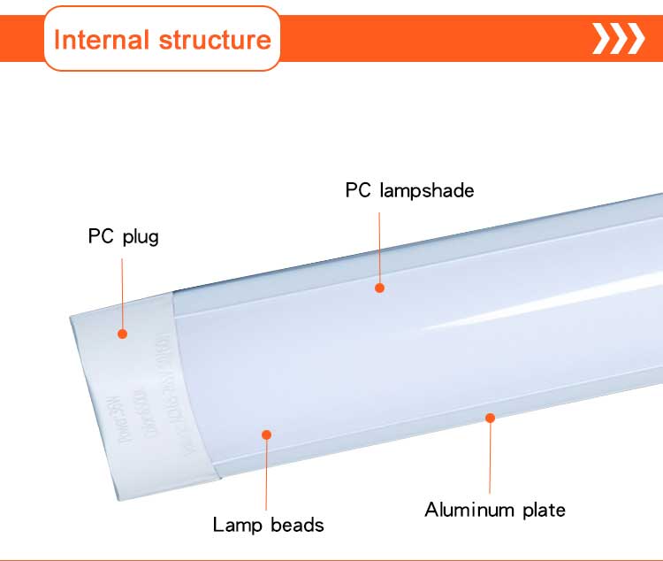 Led Linear Batten Light Fixture Ceiling Linkable Waterproof Led Tube Light 2Ft 20W Commerical Suspend Led Batten Light 