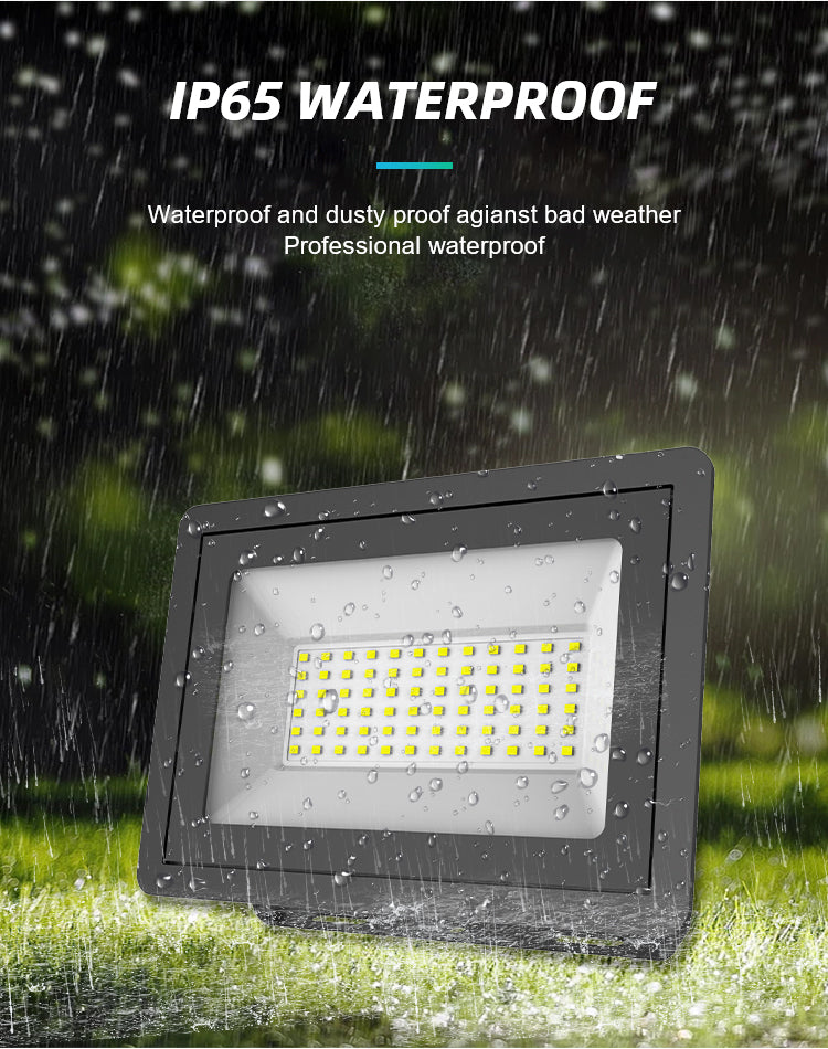 Black Energy Saving Aluminium Alloy 20w IP65 Waterproof LED Flood Garden Flood Lights