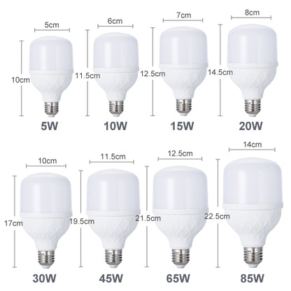 Home Light Cover and E27 B22 Lamp Holder15w LED Bulb