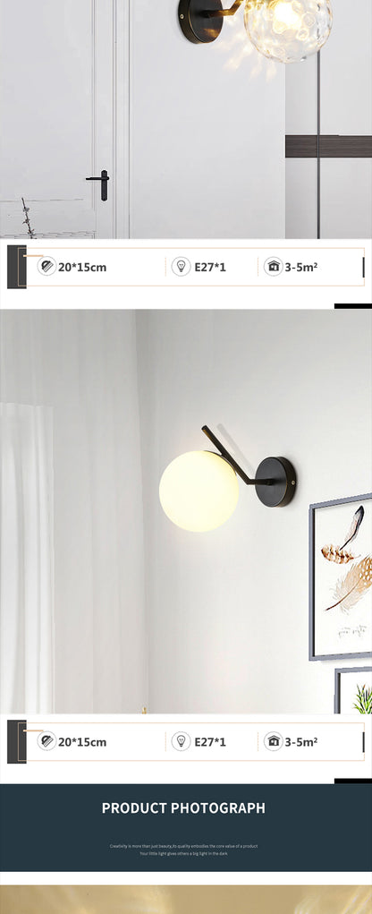 Decorative Wall Lamp WithGlass Shape Edison Bulb Wall Lamp For Hotel