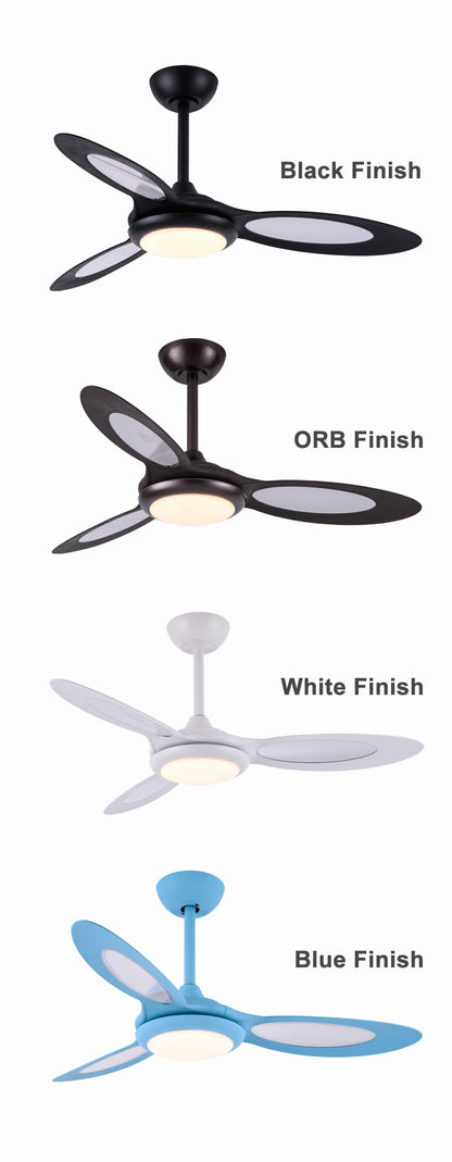 Modern Nordic Style 42 Inch Retractable Ceiling Fan Home Led Quiet Reversible Motor Ceiling Fan With Light 