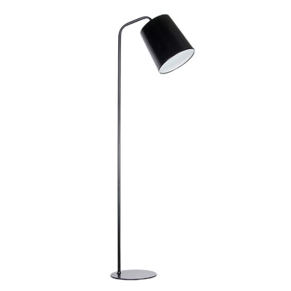 Modern Hotel Home Black White Metal Shade Standing Light Floor Lamp for Bedroom Living Room