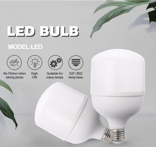 Wholesale E27 B22 Base led bulb 30w 40w 50w plastic in aluminum t shape led light bulb