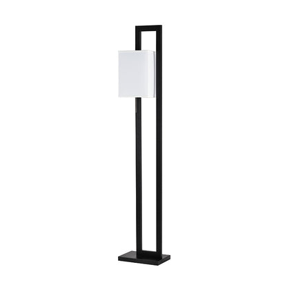 Modern Hotel Home Black White Metal Shade Standing Light Floor Lamp for Bedroom Living Room