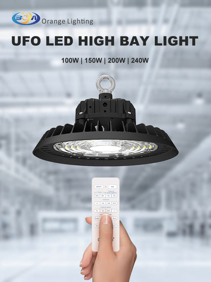 Factory Custom IP65 Industrial UFO High Bay Light 100W 150W 200W 300W Led High Bay Light