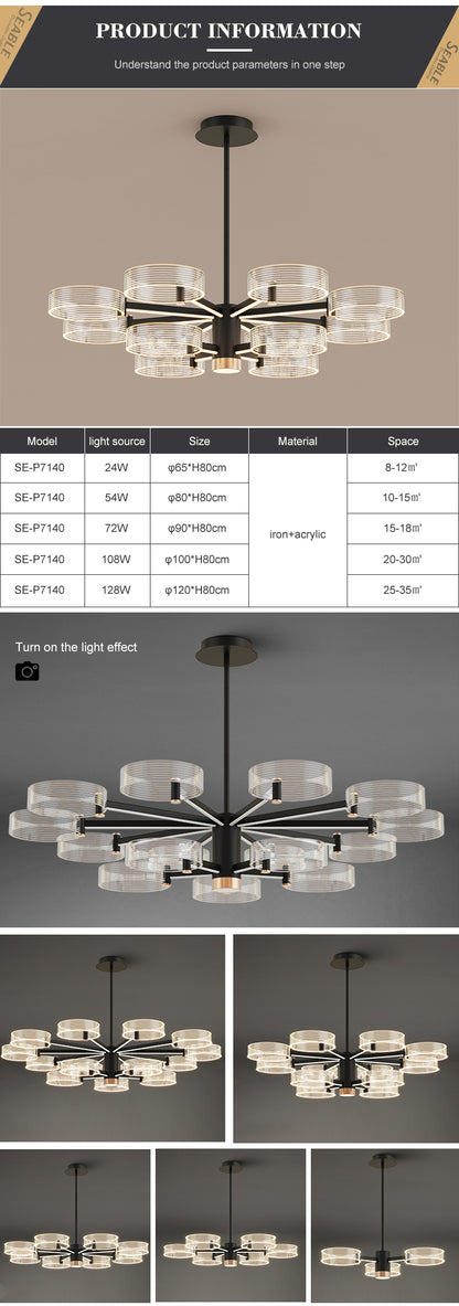 Modern European Classical Villa Hotel Decoration Pattern 24w 54w 72w 108w 128w Best Material Ceiling LED Chandelier Luxury 