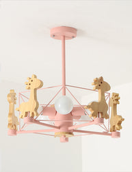 Children's princess room Bedroom Giraffe Lamps Home Led Room Decor Modern Pendant Light