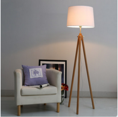 Hot sale wooden industrial uplight led floor lamp