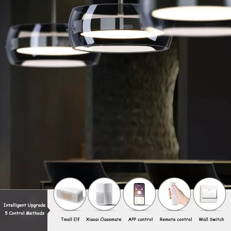 2024 Restaurant Pendant Light Modern Simple Bar Island Minimalist Table Dining Room Glass Chandelier