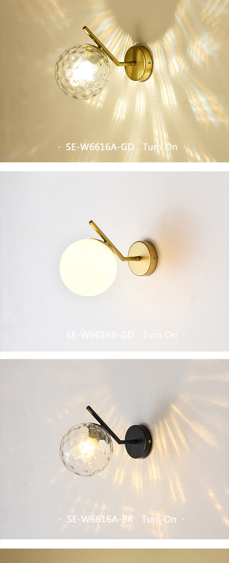 Decorative Wall Lamp WithGlass Shape Edison Bulb Wall Lamp For Hotel