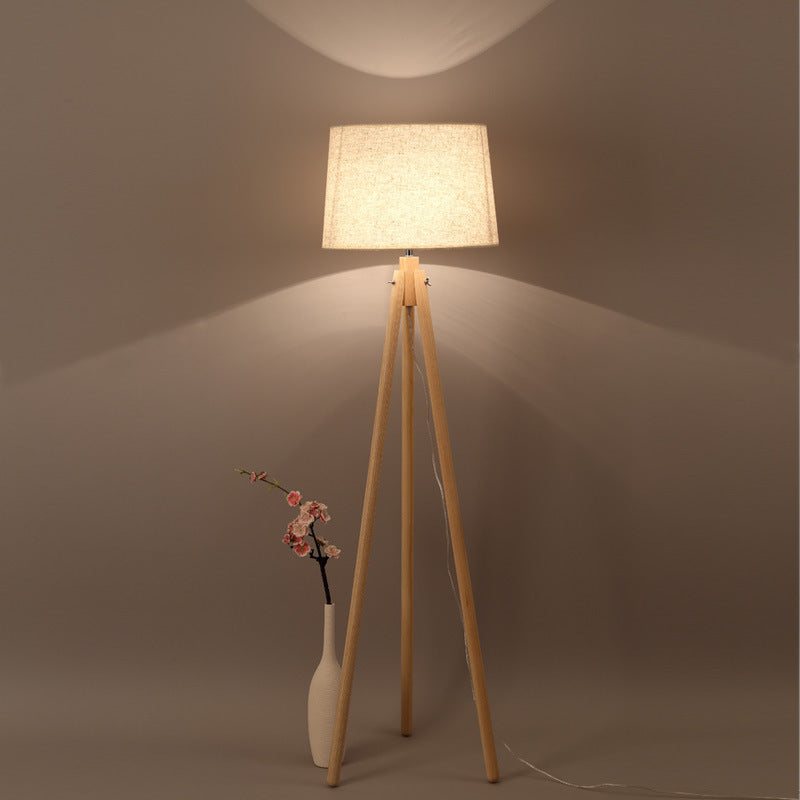 Hot sale wooden industrial uplight led floor lamp