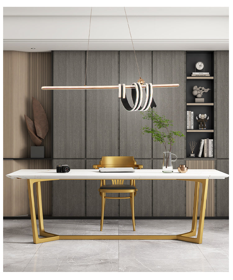 Modern Simple Long Strip Restaurant Pendant Lamp Design Creative Dining Room Bar Nordic Minimalist Restaurant Pendant Lamp 