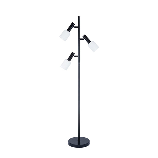 Hampton Inn Bedroom Living Room Matte Black Hotel Modern Led Finish Metal Floor Lamp