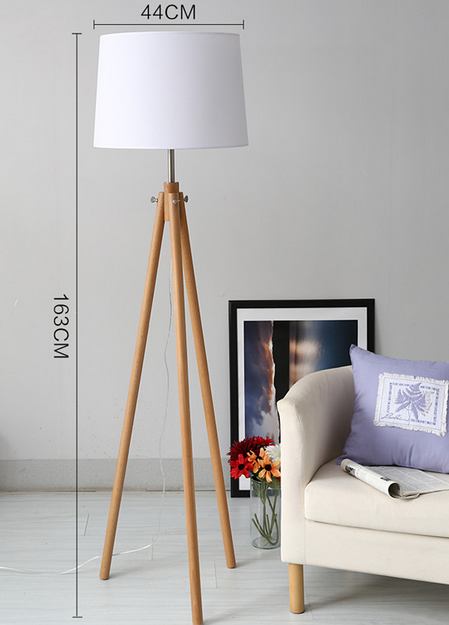 Hot sale wooden industrial uplight led floor lamp