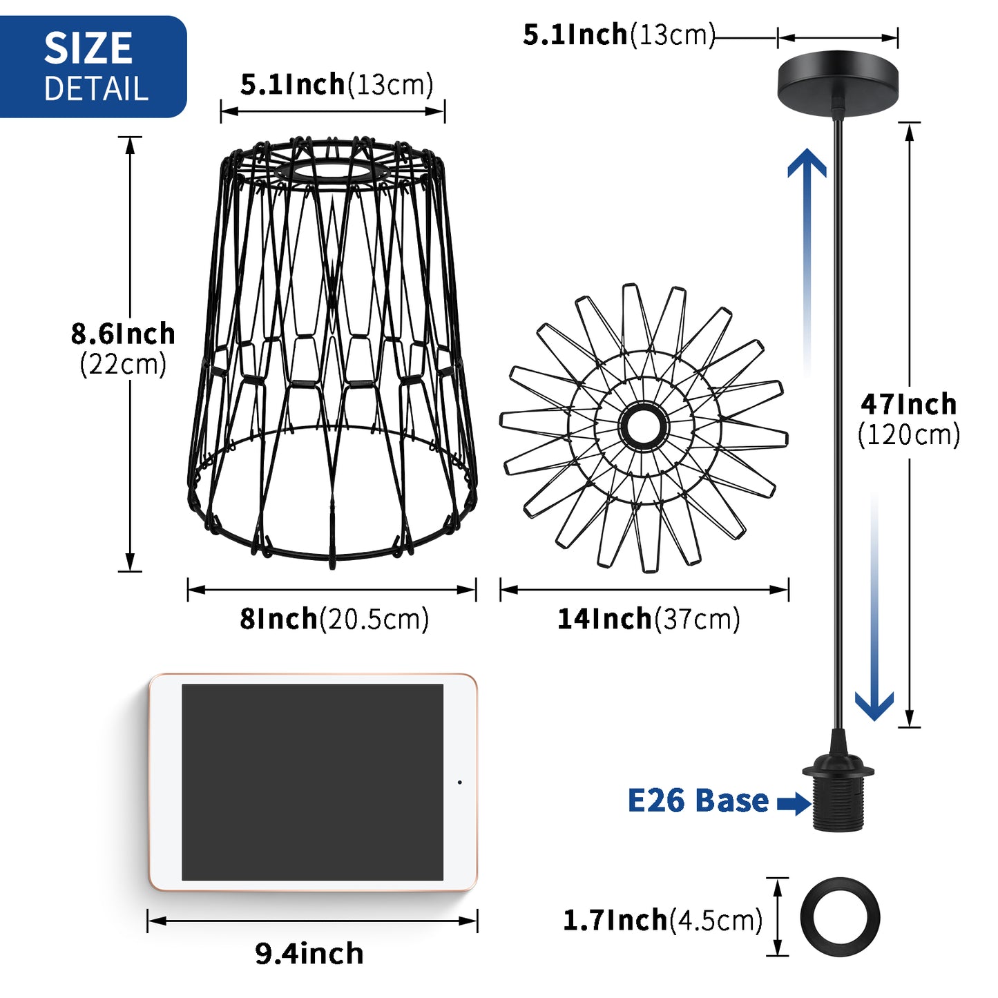 High Quality Residential Hotel Study Room Modern E26 Matel Glass Led Pendant Light Chandelier 