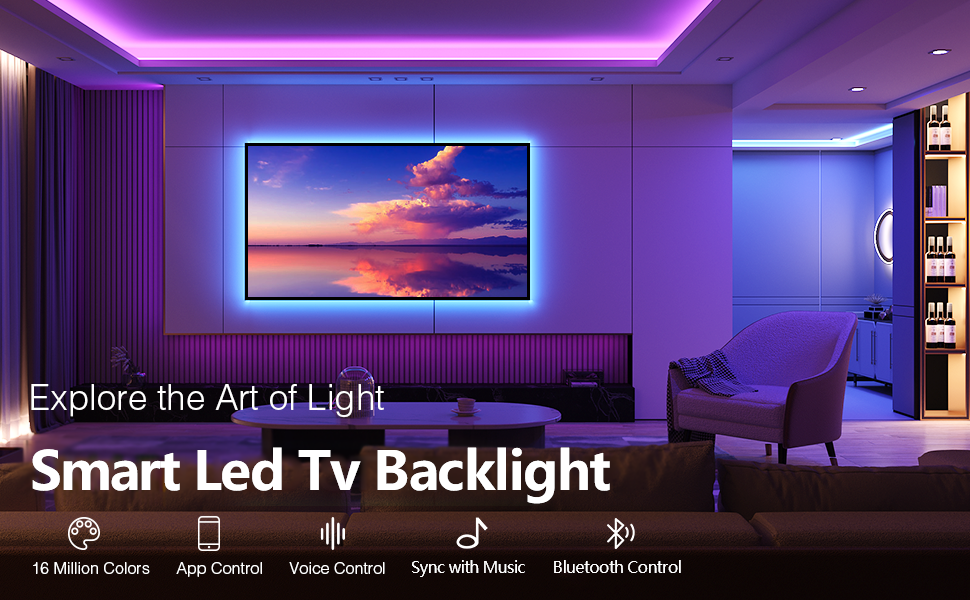 CL Lighting Поставщик электронной коммерции Пользовательские роскошные RGB Magic Color Smart Control Strip Light HDMI 4K TV Led Backlight Auto Sync Box 