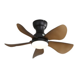 29 Inch Small Size Ceiling Fan Hot Sale DC Motor 5 ABS Blade Led Ceiling Fan With Light For Indoor