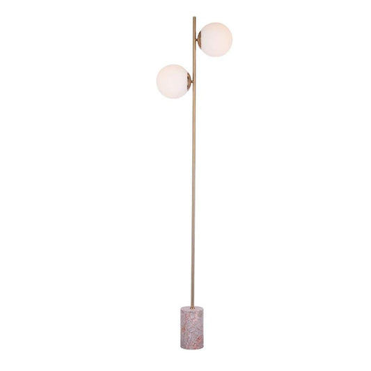 Modern Design Fixture Lighting Glass Ball Reading Vertical Floor Lamps Iron Standing Lamp for Living Room Bedroom