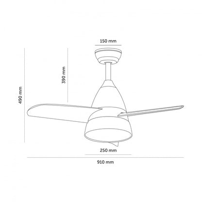 Modern Design Indoor 36 Inch Smart Reversible Bldc Industrial Modern Led Ceiling Fan With Light For Office 