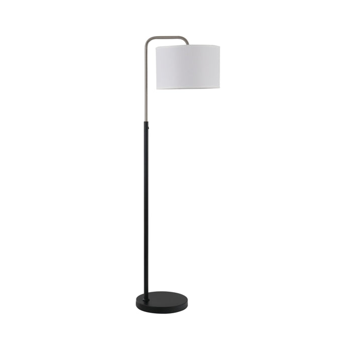 Standing Lamps 60"H Black &  Brushed Nickel Guest Room Modern Hotel Floor Lamp