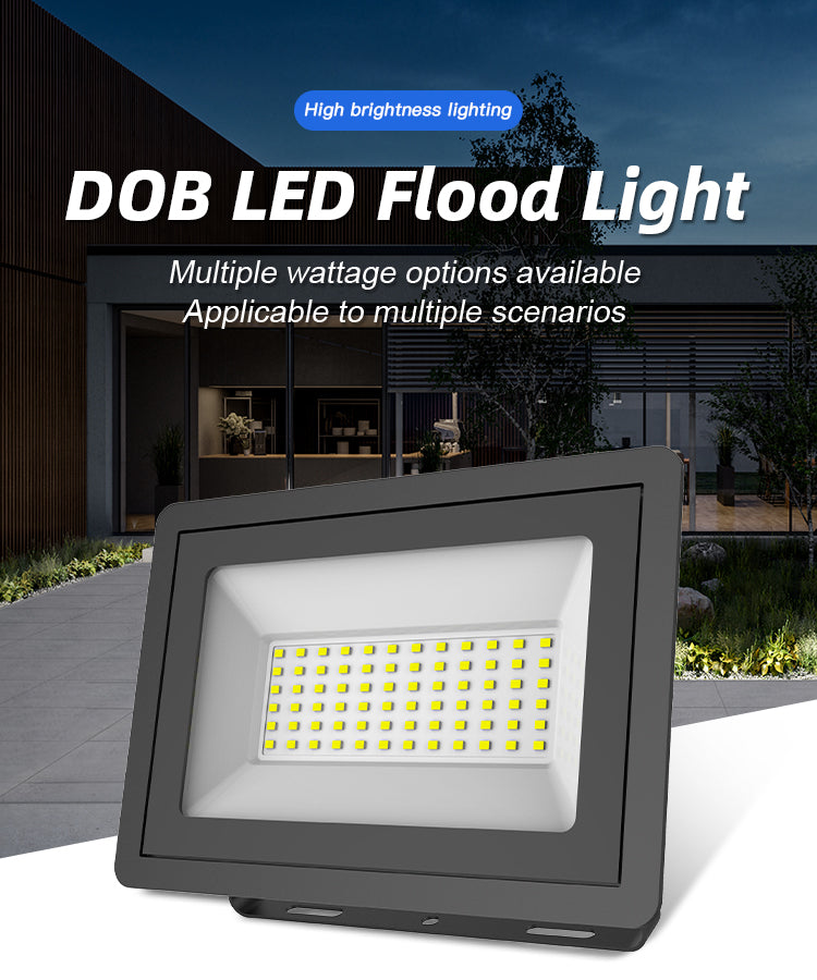 Black Energy Saving Aluminium Alloy 20w IP65 Waterproof LED Flood Garden Flood Lights