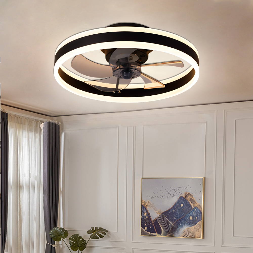 Flush Mount Luxury Chandelier Modern Smart Celling Fan Light Bldc Ceiling Fan With Light And Remote