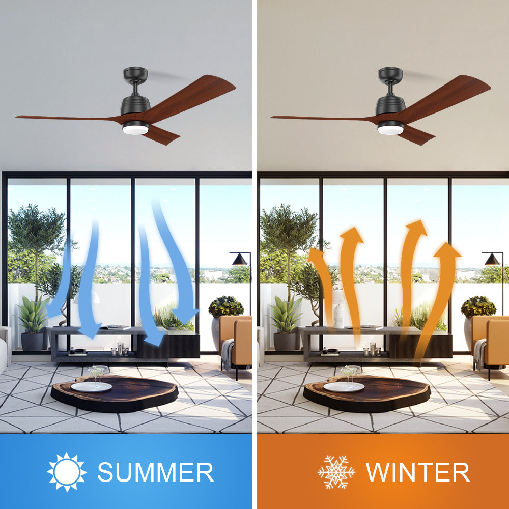 52 Inch Large Ceiling Fan 3 Blade Minimalist Ceiling Fan Light Living RoomSmart Ceiling Fan