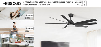 52 Inch Home Decorative Modern Fan Light Reversible Motor Ceiling Fan With Light Remote Control