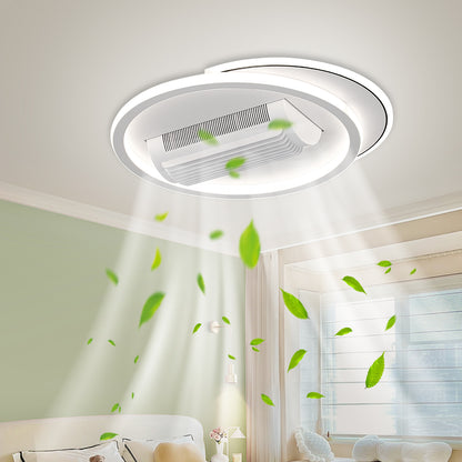 Modern Simple Style Fan Light Decorative Dining Hotel Bedroom Kitchen Smart Ventilation Ceiling Fans Light 