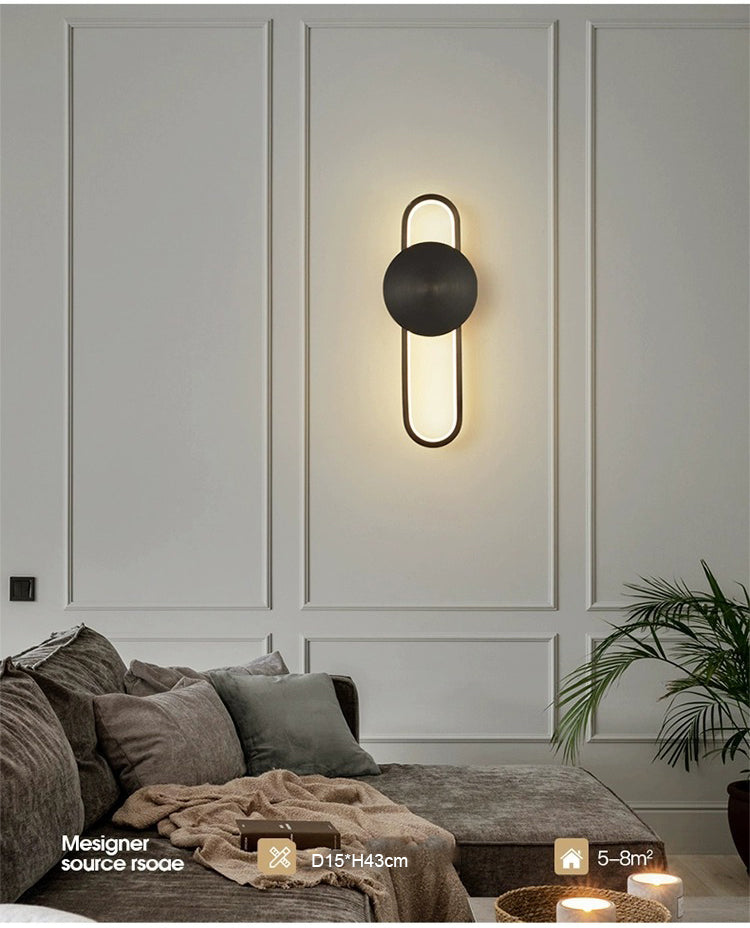 Modern Indoor Led Wall Light Bedroom Living Room Home Wall Sconce Hotel Decorative Copper Wall Lamps