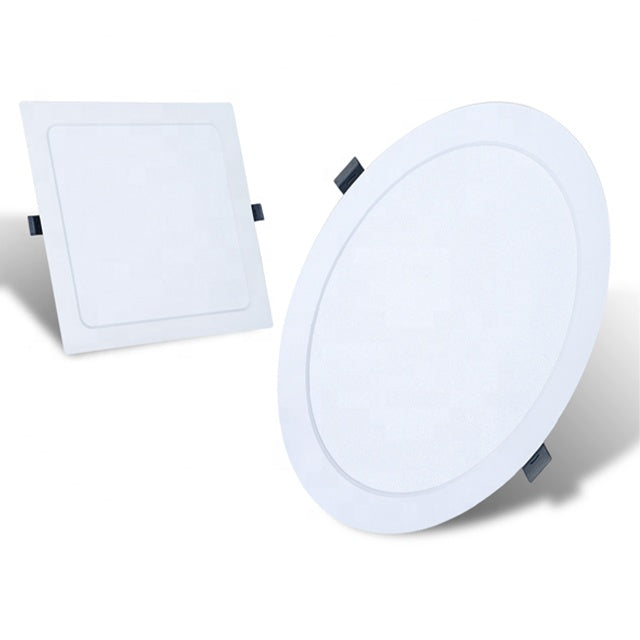 Square & Round White Mini Led Panel Light Recessed Mounted For Home Office Shopping market Hospital Workshop