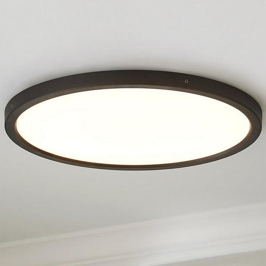 12 inch 15 inch Integrated LED Black Slim Flush Mount Round LED Ceiling Light Lamp