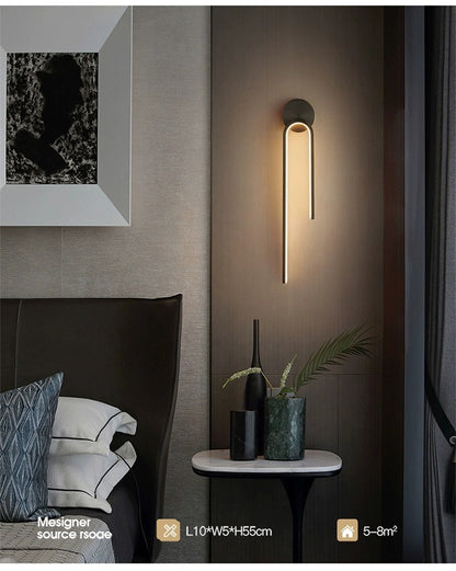 Modern Indoor Led Wall Light Bedroom Living Room Home Wall Sconce Hotel Decorative Copper Wall Lamps