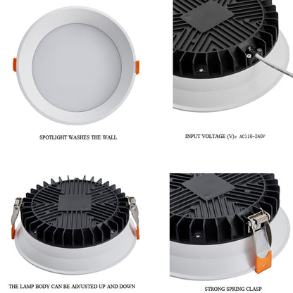 6 Inch Round Easy to Install 12w Ultra Slim Trimless LED Smd Downlight Project Solution Modern Downlight 