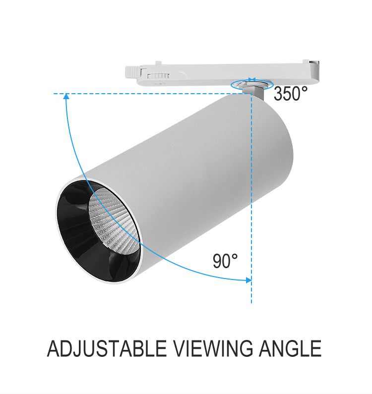 Factory Price 40w Adjusting Viewing Angle LED Track Lighting Efficient Heat Dissipation LED Magnetic Track Light